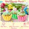 200Pcs Easter Mini Cupcake Liners Baking Cups, Colorful Grease-resistant Mini Size Cupcake Cups for Baking, Heavy Duty Paper Cupcake Wrappers Muffin Baking Cup for Spring Easter Birthday Party